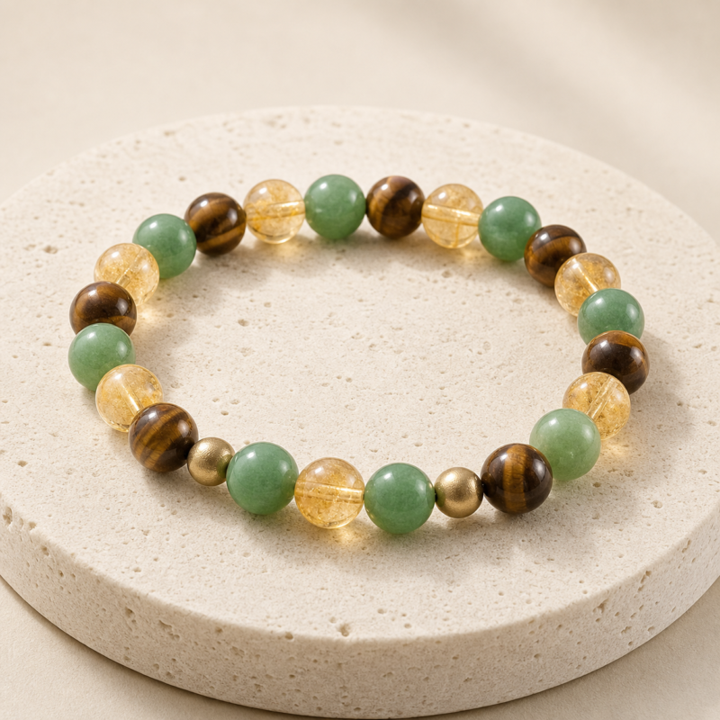 Golden Abundance Intention Bracelet natural gemstone bracelet