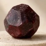 Close-up texture of Garnet raw stone