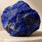 Close-up texture of Lapis Lazuli raw stone