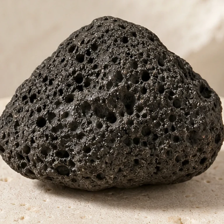 Close-up texture of Lava Stone raw stone