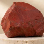Close-up texture of Red Jasper raw stone