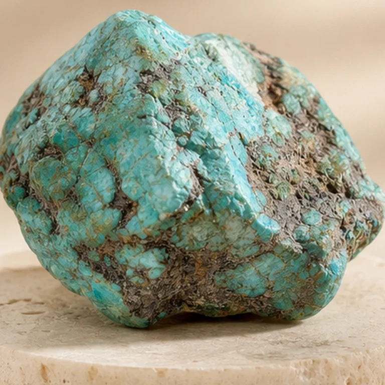 Close-up texture of Turquoise raw stone