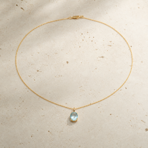 Aquamarine Tidal Light Necklace