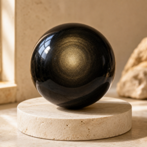 Black Obsidian Guardian Sphere