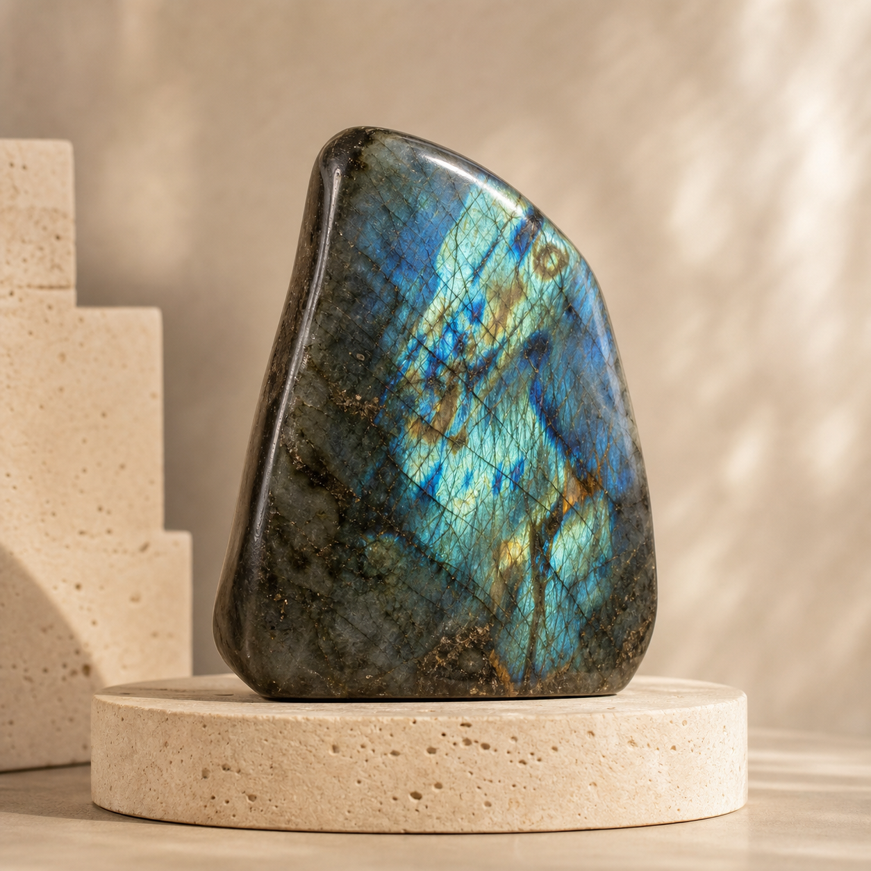 Labradorite Aurora Freeform natural stone home decor
