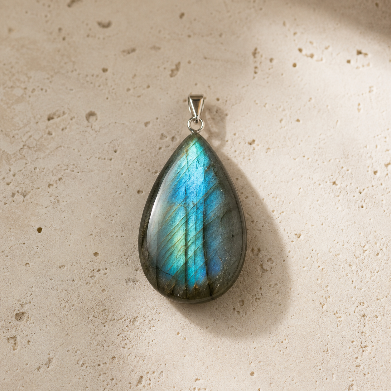 Labradorite Transformation Pendant handcrafted natural stone pendant