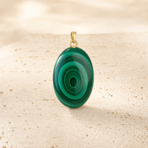 Malachite Renewal Pendant handcrafted natural stone pendant