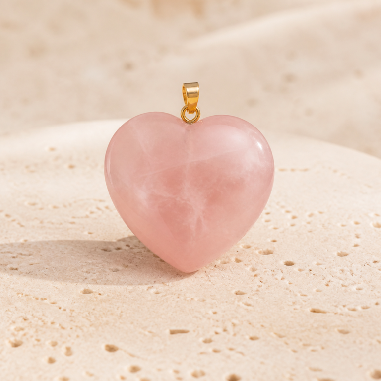 Rose Quartz Love Token Pendant