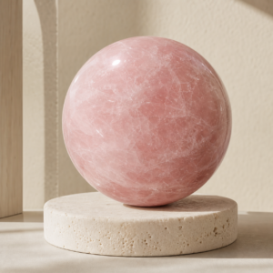 Rose Quartz Heart Sculpture