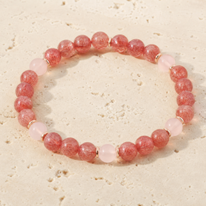 Strawberry Quartz Joy Bracelet